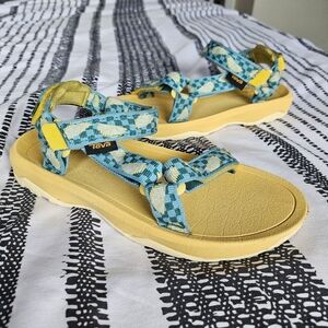 EUC TEVA Hurricane XLT 2 Hiking Sandals Picnic Slice Stillwater Lemons Girl SZ 2